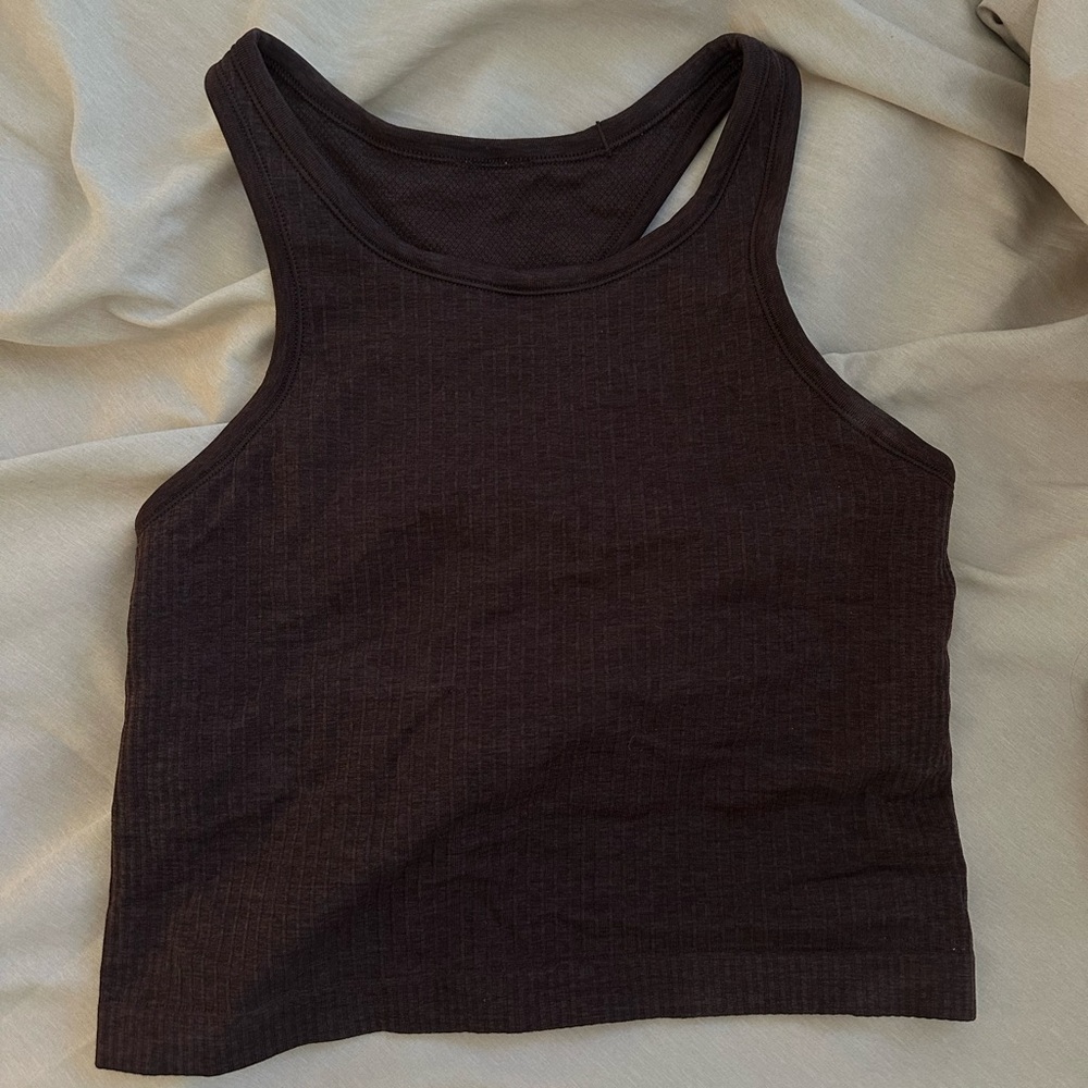 Lululemon ebb to street espresso sports bra tank top 6